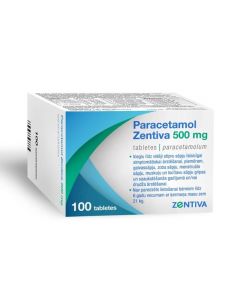 Paracetamol Zentiva 500 mg tabletes, N100