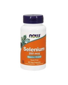 NOW Selenium selēns 200 mcg kapsulas, N90