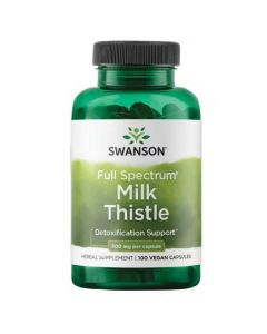 SWANSON Milk Thistle 500 mg kapsulas, N100