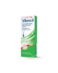 VIBROCIL 2,5mg/0,25mg/ml deguna aerosols, 15ml