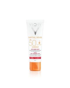 VICHY Capital Soleil SPF 50+ Pretnovecošanās saules aizsargkrēms, 50 ml