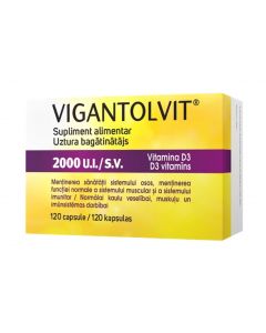 VIGANTOLVIT 2000SV D3 kapsulas, N120