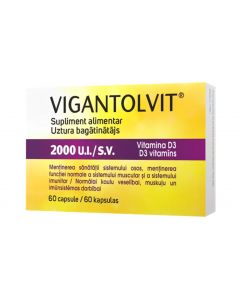 VIGANTOLVIT 2000SV D3 kapsulas, N60