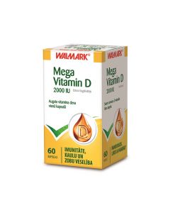 WALMARK Mega Vitamin D 2000 IU kapsulas, N60
